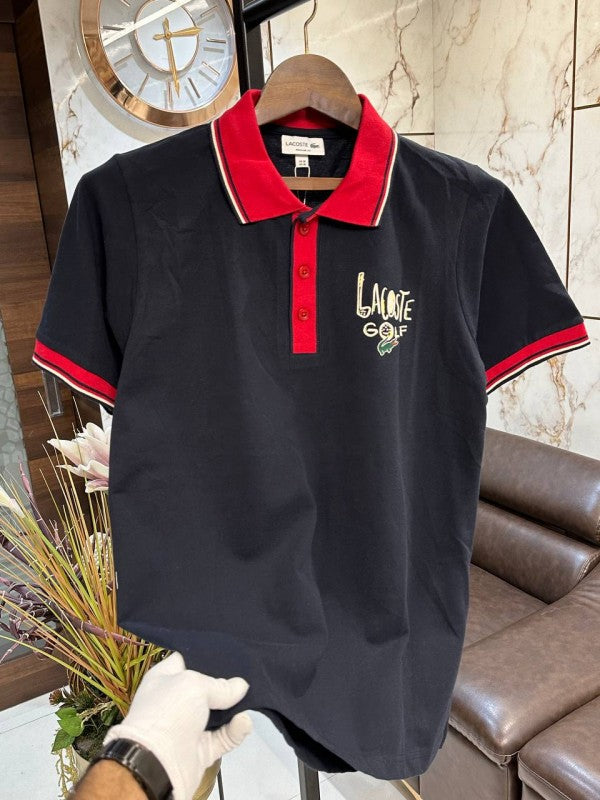 LACOST E POLO NECK T-SHIRTS 1106 NAVY