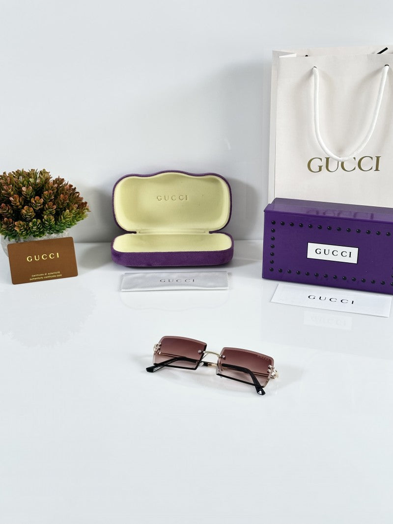 Gucci 5252 Gold Brown DC