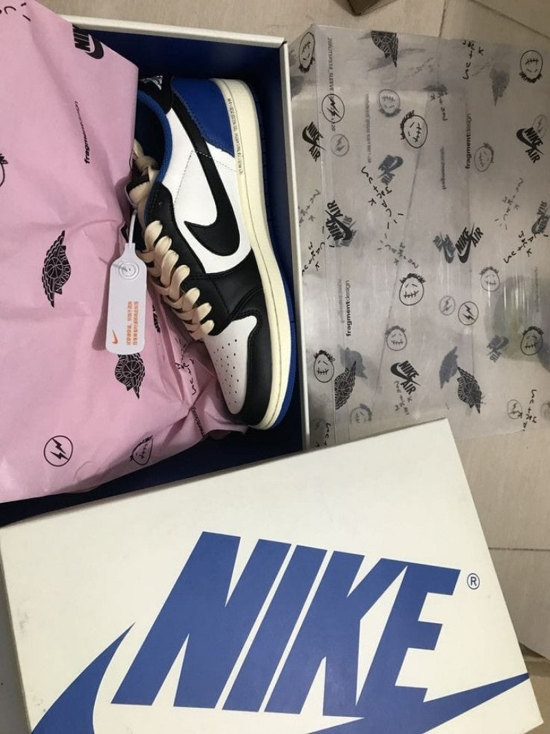 semi ua Travis Scott x fragment x Air Jordan 1 Low OG With Full Kit