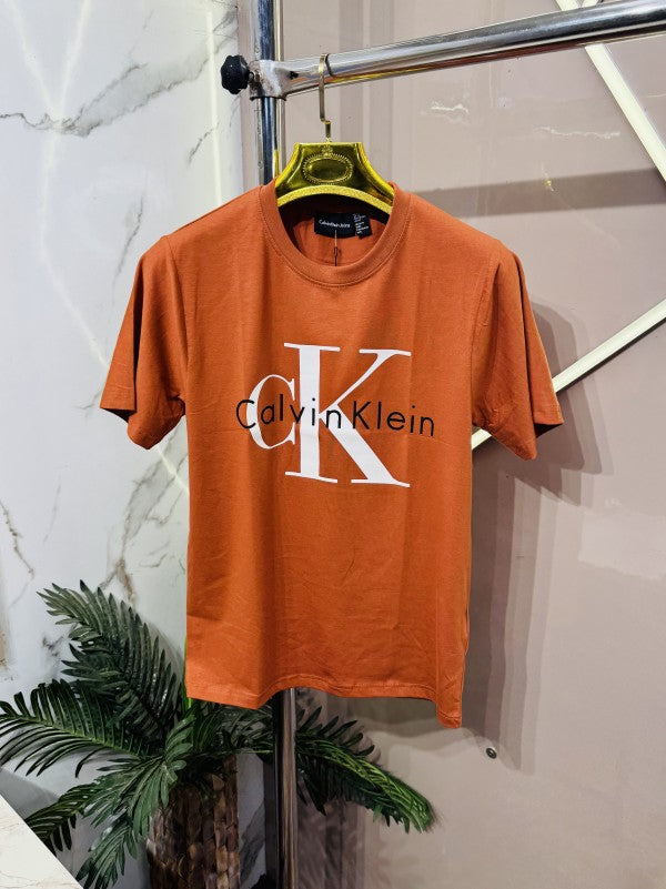 .Calvin.Klein.Imported.Lycra.Fabric.Front.Printed.Round.Neck.TShirt