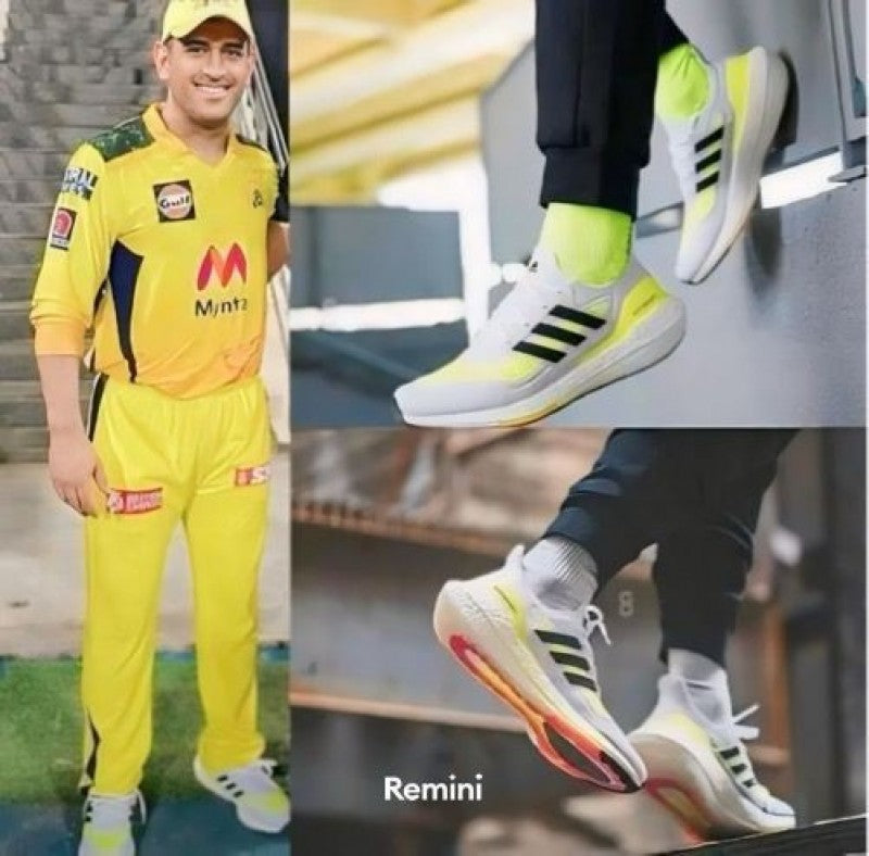 Adi daS ultraboost 21 solar white neon ms dhoni edition