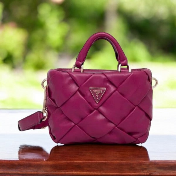 GUESS ZAINA MINI SATCHEL BAG WITH BOX