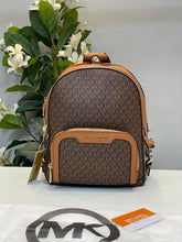 Michael  Kors  Double  Zipper  Backpack  With  Dust  Bag  (22M07 Coffee  Brown)
