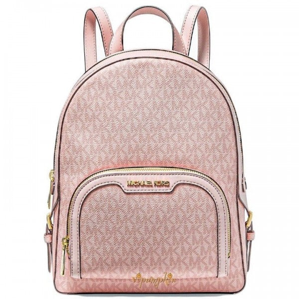 Michael Kors Double Zipper Backpack With Dust Bag (22M07 Pink)