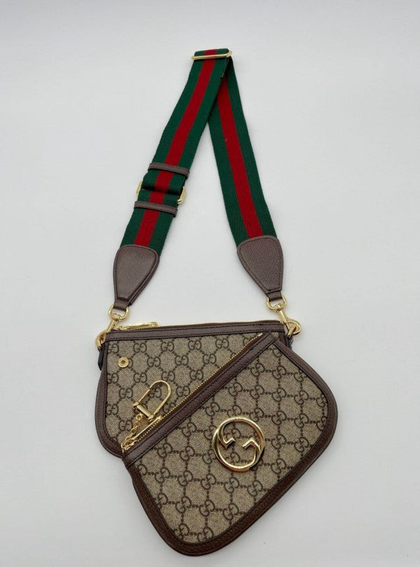 Gucc i GG Blondie Mini and Ebony Canvas Shoulder Bag With magnetic box 365