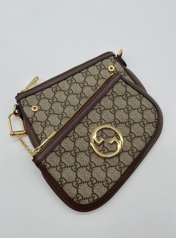 Gucc i GG Blondie Mini and Ebony Canvas Shoulder Bag With magnetic box 365