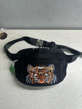 Kenzo Waist Nylon Pouch Track Belt Bag Signature With Dust Bag (K131 Black Purple White)