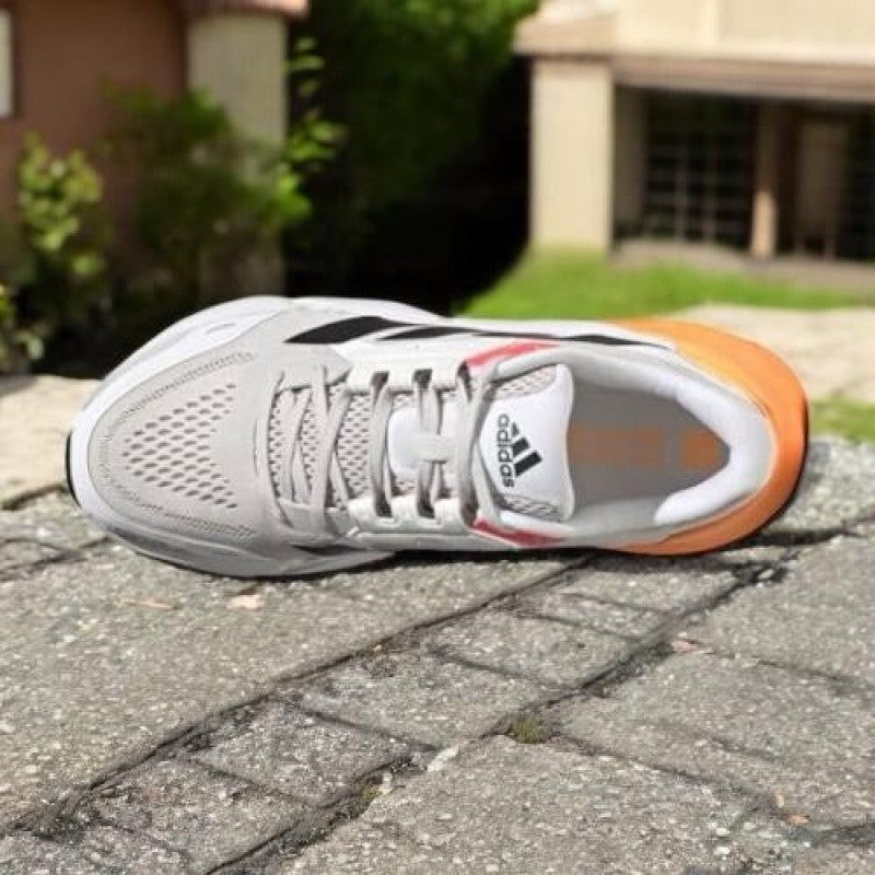 adistar running grey one carbon flash orange