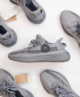 Adidass Yeezy 350 V2 Space Ash semi UA With Full Accessories