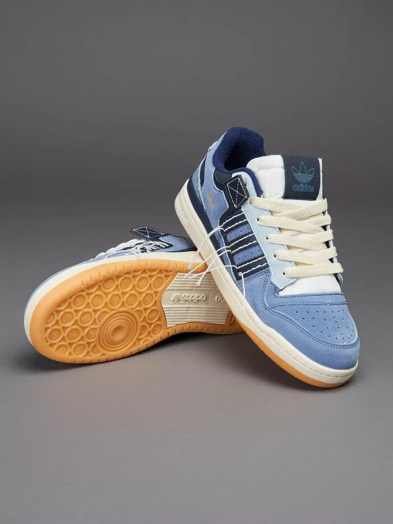 Adidass Forum 84 "Low Blue Denim Gum" #609