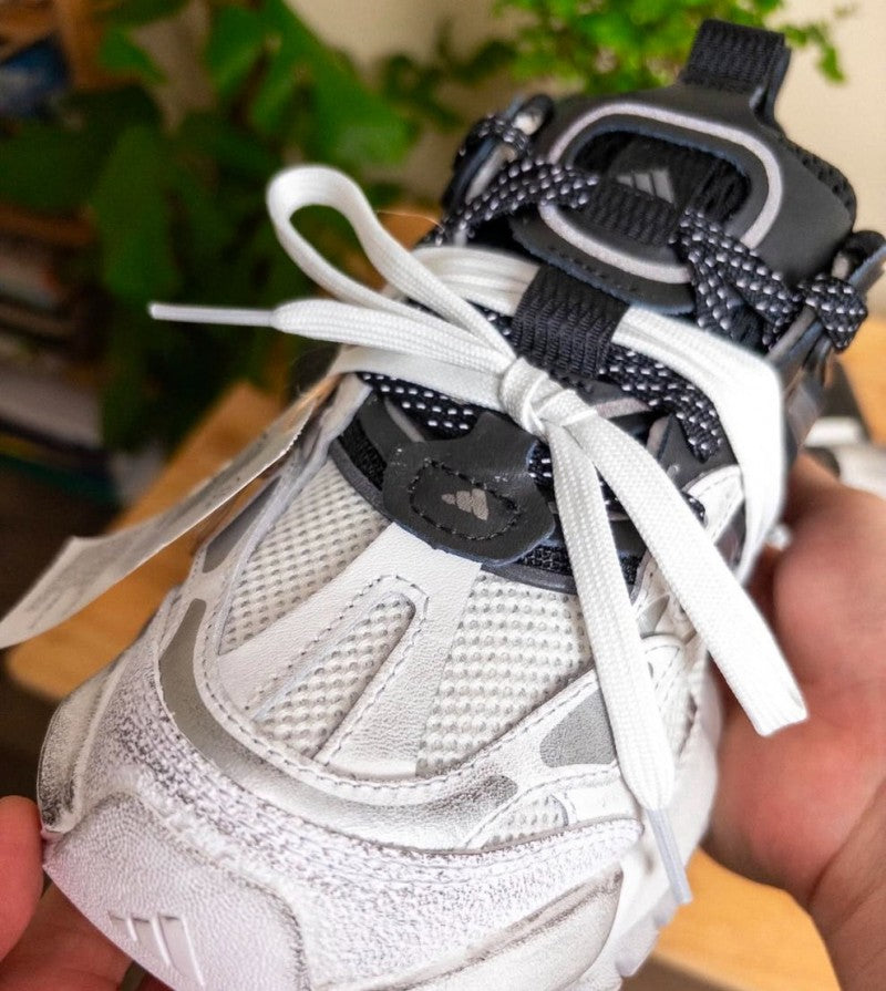 Adidass XLG Runner "Deluxe White Black" #635