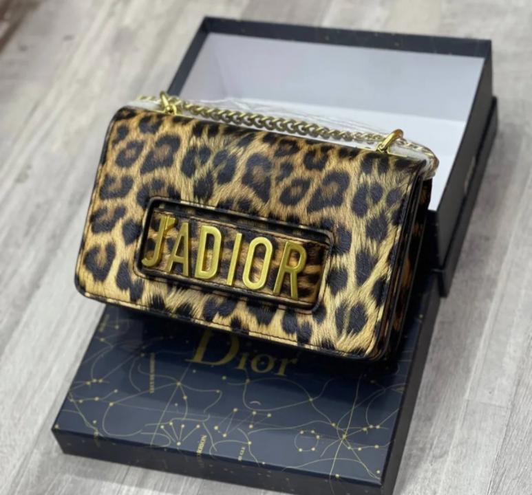 Christian Dio  r pre owned ja leapord print shoulder bag with box 405
