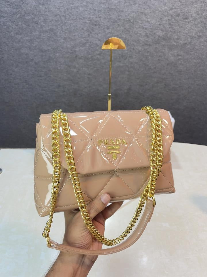 Prad a leather spectrum shoulder bag with box 412