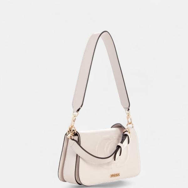 GUESS Womens Eco Mietta Flap Shoulder Bag with box 420