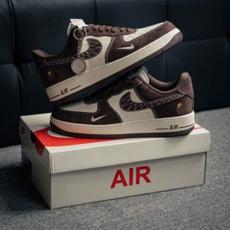 Nik ee Airforce 1 Beige Brown