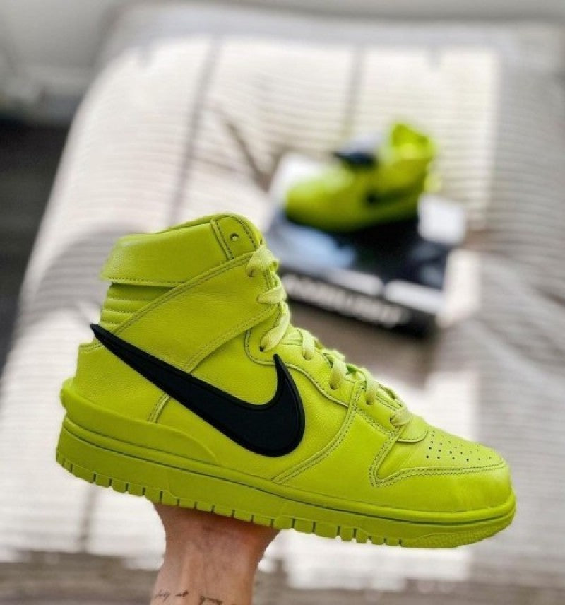 Nik ee Dunk High x Ambush Flash Lime