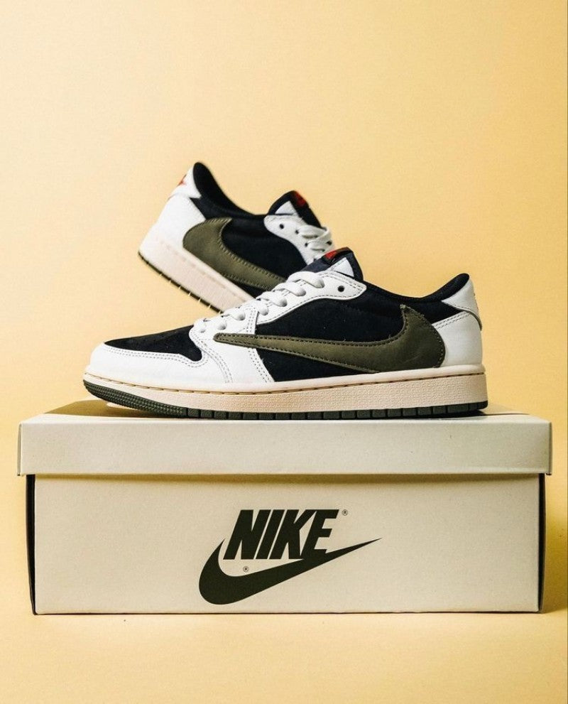 . Air jordan 1 low x travis scott olive green semi ua