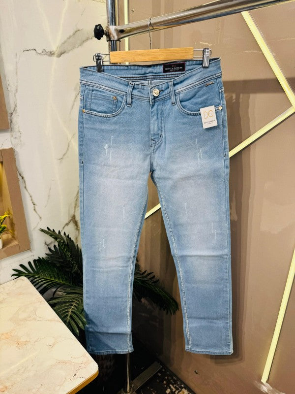 Sale DOLCE GABBANA IMPORTED BACK POCKET EMBROIDERY VERY PREMIUM STRAIGHT FIT DENIM JEANS