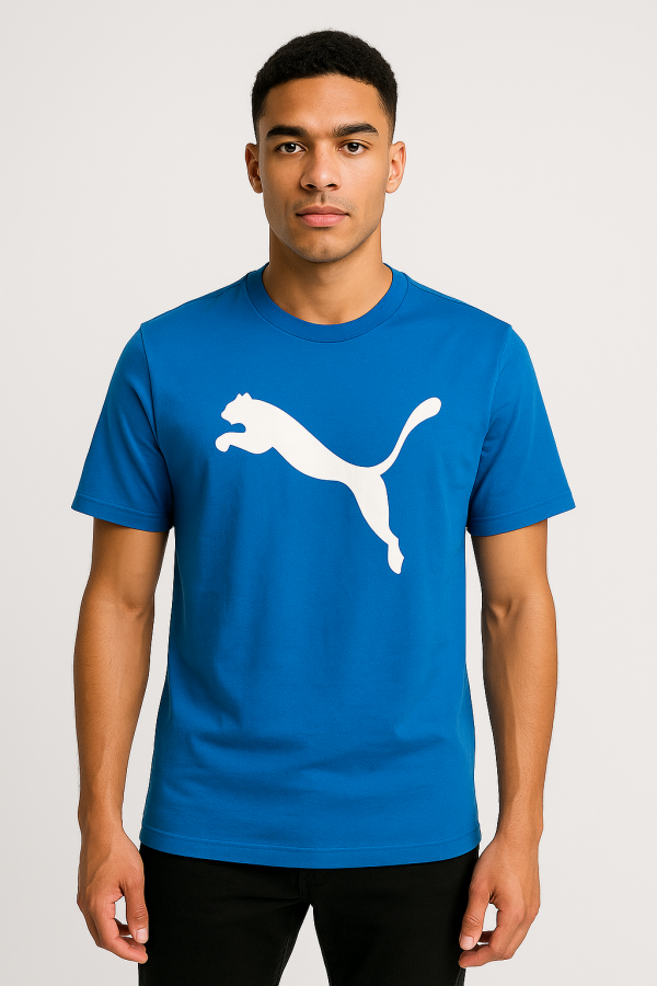 .Puma.Imported.Lycra.Fabric.Front.Printed.Round.Neck.TShirt