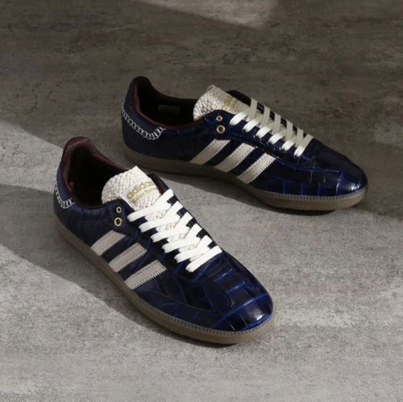 Addidass Samba x Wales bonner Navy Croc