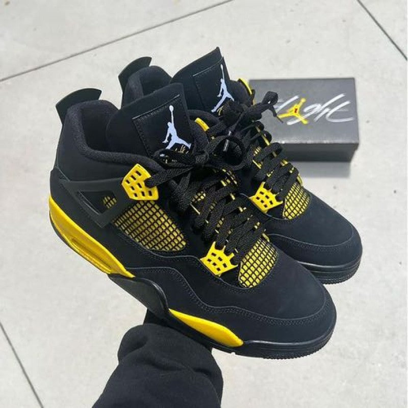 NIKEE Air JORDAN 4 YELLOW THUNDER SEMI UA