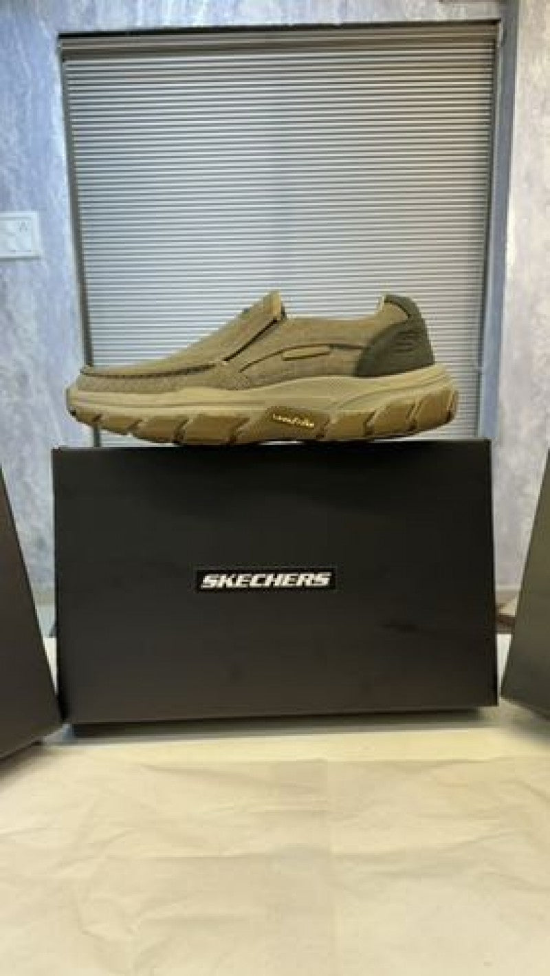 Skechers Men Relaxed Fit Respected Fallston Slip On Extra Wide Width