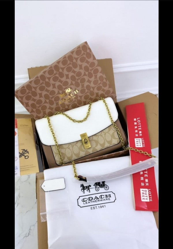 COAC H LANE SHOULDER BAG WITH DOUBLE BOX