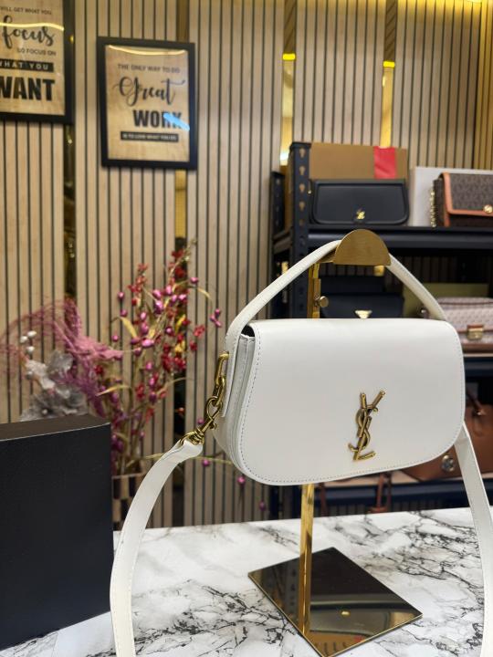 Ysl Yves Saint Laurent Lou Camera Bag With Box Dust Bag (White)