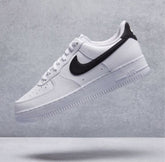 Airforce 1 low white black swoosh