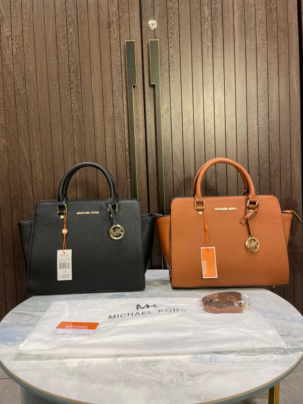 Michael Kors Ellis Selma Medium Satchel Brown With Dust Bag 6038 Brown