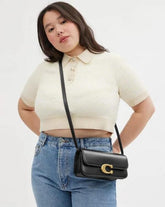 Coach  Idol  Medium  Bag  23  CP131  Black  High  Quality  Wid  OG  Box  &  Dust  Bag  CP131  Black