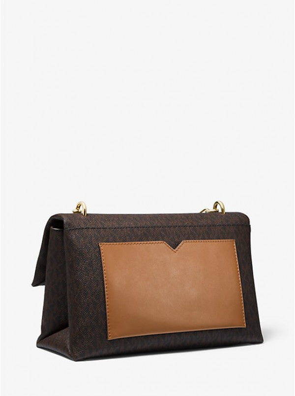 Michael Kors Cece Medium Logo Shoulder Dust Bag 100829 Coffee Brown
