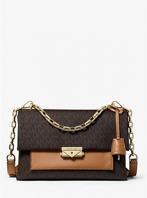 Michael Kors Cece Medium Logo Shoulder Dust Bag 100829 Coffee Brown