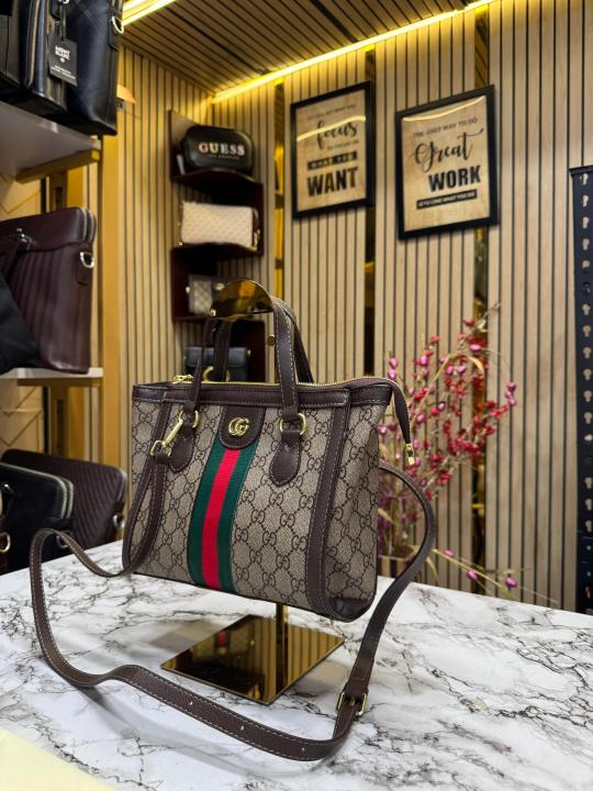 GUCCI GG OPHIDIA TOTE BAG WITH DUST BAG