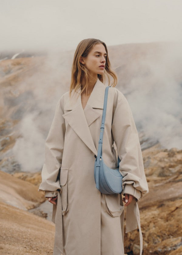 Polene Numero Blue Dix Crossbody Bag With OG Box & Dust Bag 368 Blue