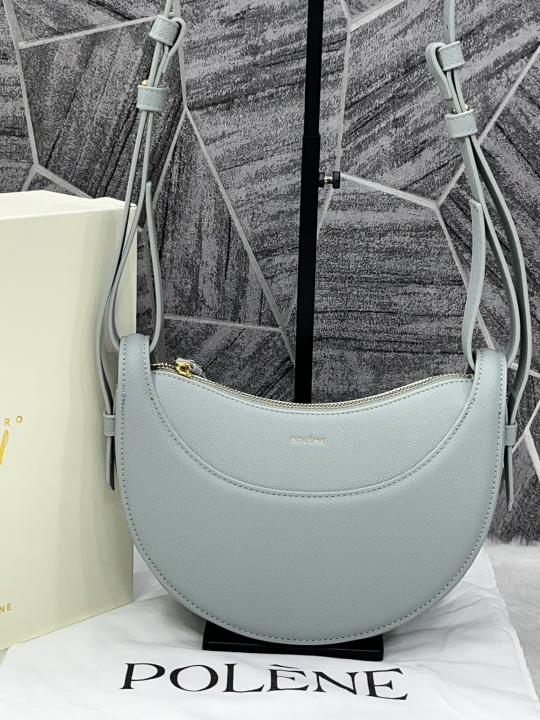 Polene Numero Blue Dix Crossbody Bag With OG Box & Dust Bag 368 Blue