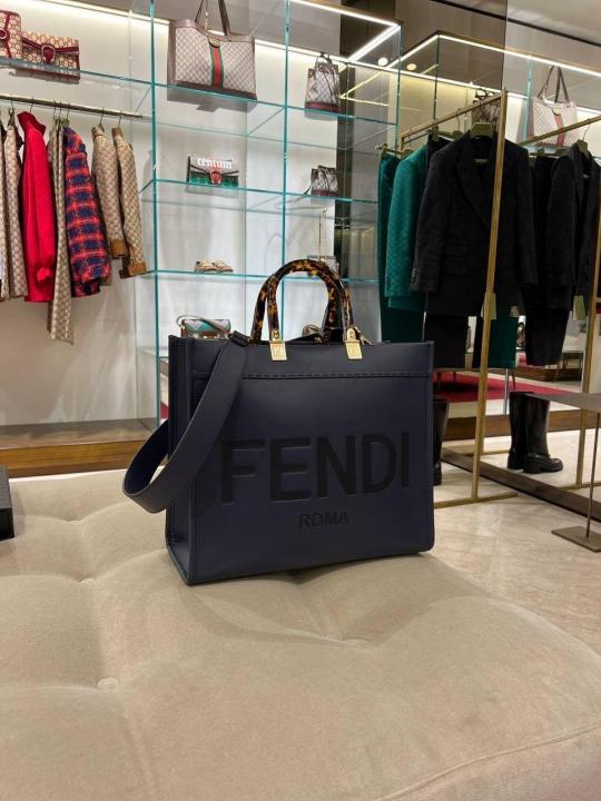 FEND I ROMA SUNSHINE TOTE BLACK