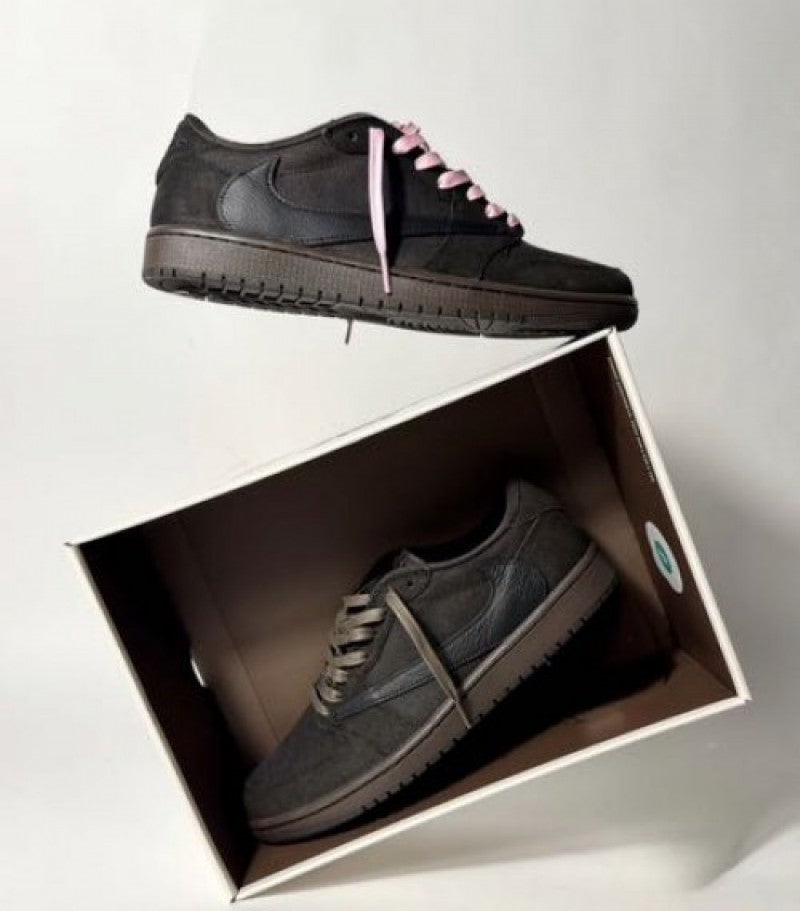 Nikee Air Jordan 1 Low X Travis Scott Velvet Brown Semi UA