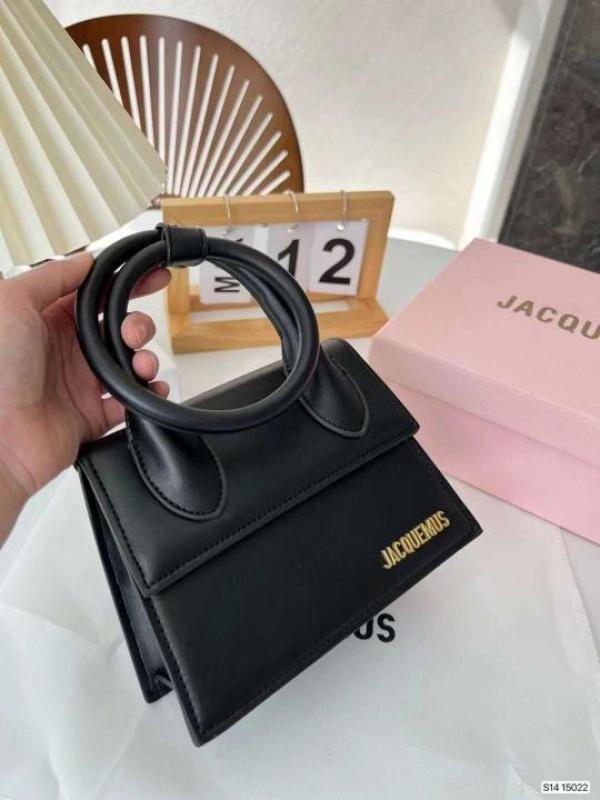 Jacquemus Le Chiquito Noeud Bag With OG Box Dust Bag & Extra Sling Belt (Black 665)