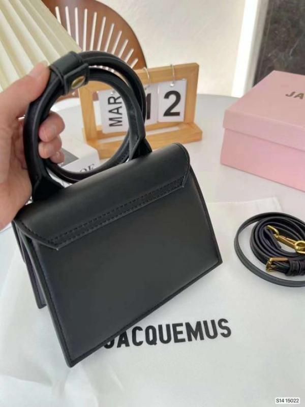 Jacquemus Le Chiquito Noeud Bag With OG Box Dust Bag & Extra Sling Belt (Black 665)