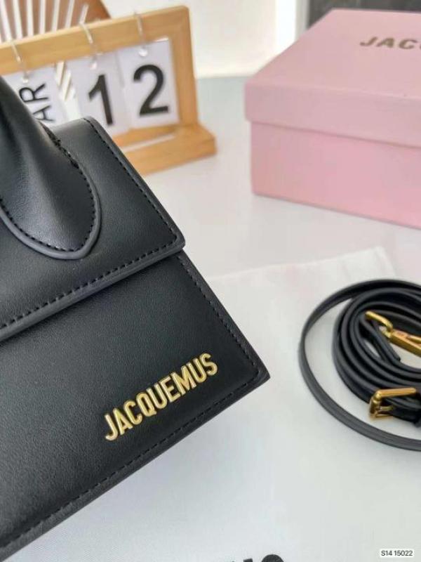 Jacquemus Le Chiquito Noeud Bag With OG Box Dust Bag & Extra Sling Belt (Black 665)