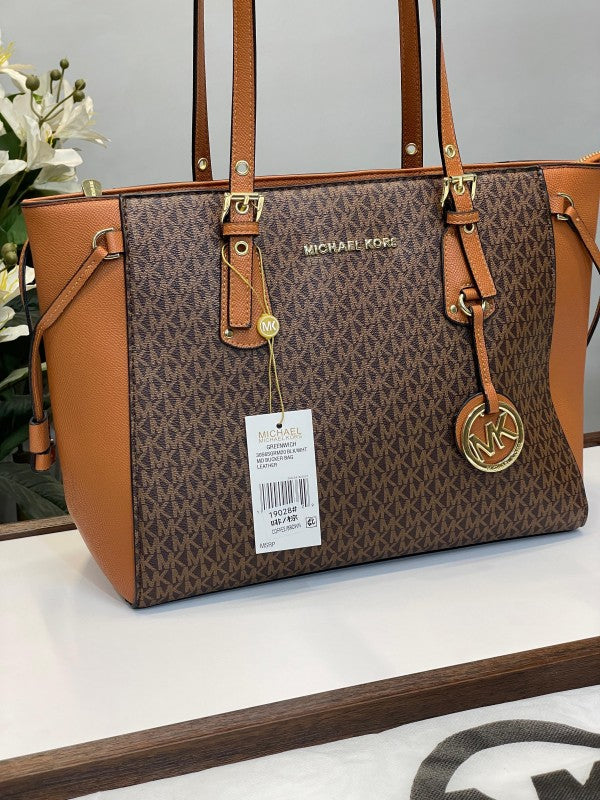 Michael kors tote bag with dust bag (19028 coffe brown)