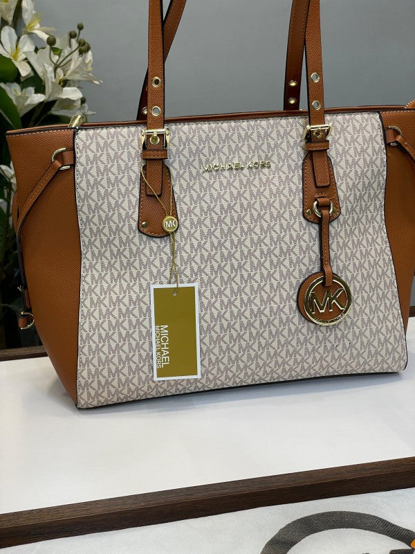 Michael kors tote bag with dust bag (19028 biege brown)