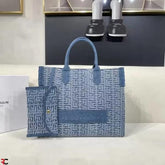 Balmain  B Army  Denim  Tote  Bag  With  Pouch  Denim  With  Dust  Bag  990
