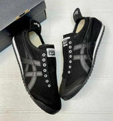 tiger slip on triple black mens fix
