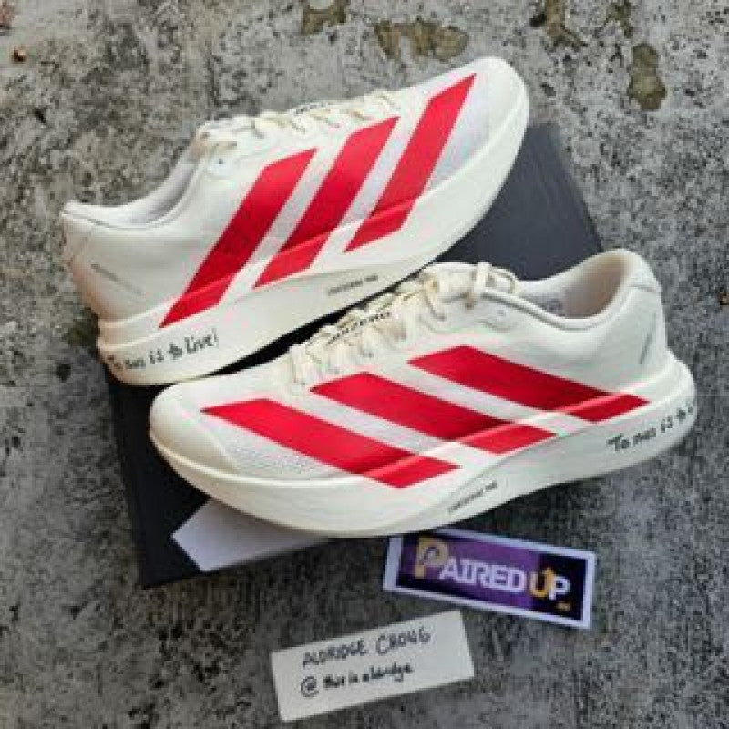 Adidass adizero evo sl white red