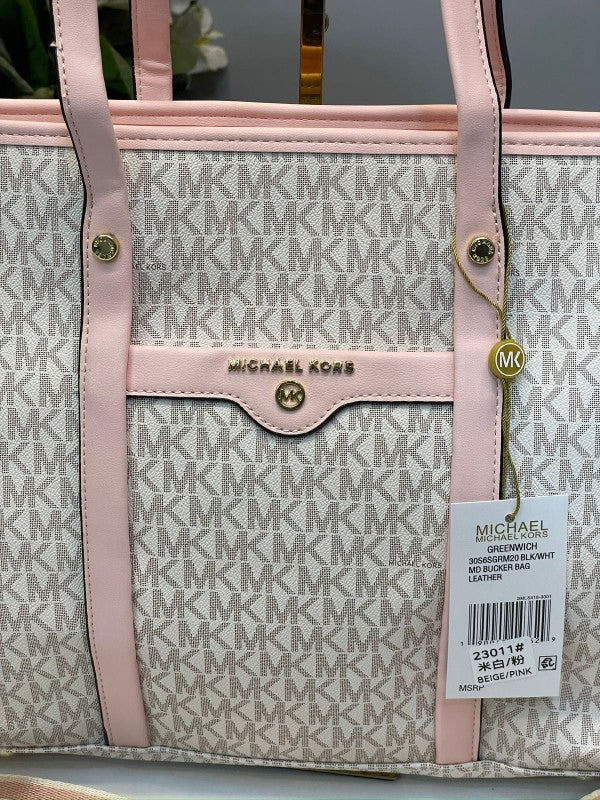 Michael Kors Tote Bag Hombro With Brand Dust Bag (Beige Pink 23011)