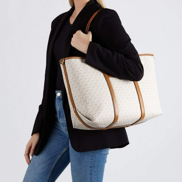 Michael Kors Tote Bag Hombro With Brand Dust Bag (Beige Brown 23011)