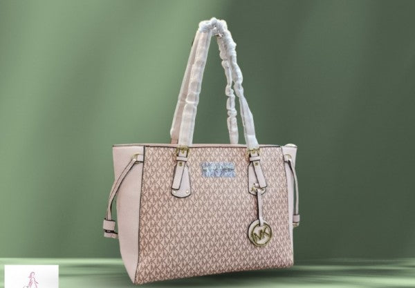 Michael Kors Voyager Leather Satchel Shoulder Bag With Dust Bag (19028 Pink)