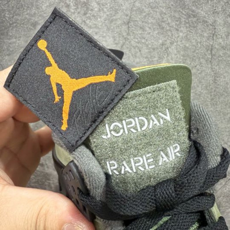Air Jordan 4 Undefeated Olive Green
